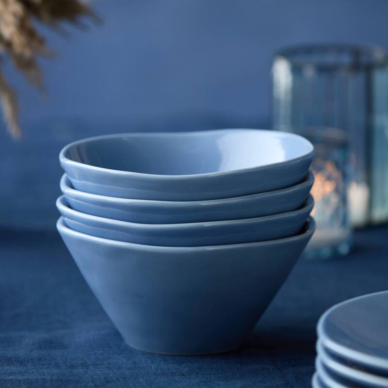Certified International Cloudy Sky 6.25" Ice Cream/Dessert Bowls,Set of 4 - 6.25'' W x 6.25'' D x 3'' H