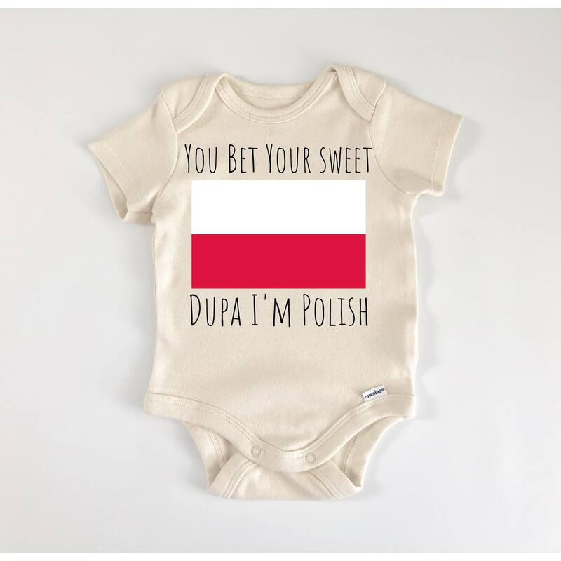 Poland Polish Pole - Baby Boy Girl Clothes Infant Bodysuit Funny Cute Newborn - White - Newborn