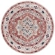 preview thumbnail 23 of 24, SAFAVIEH Luna Micol Oriental Medallion Rug 6'7" Round - Beige/Rust - Round