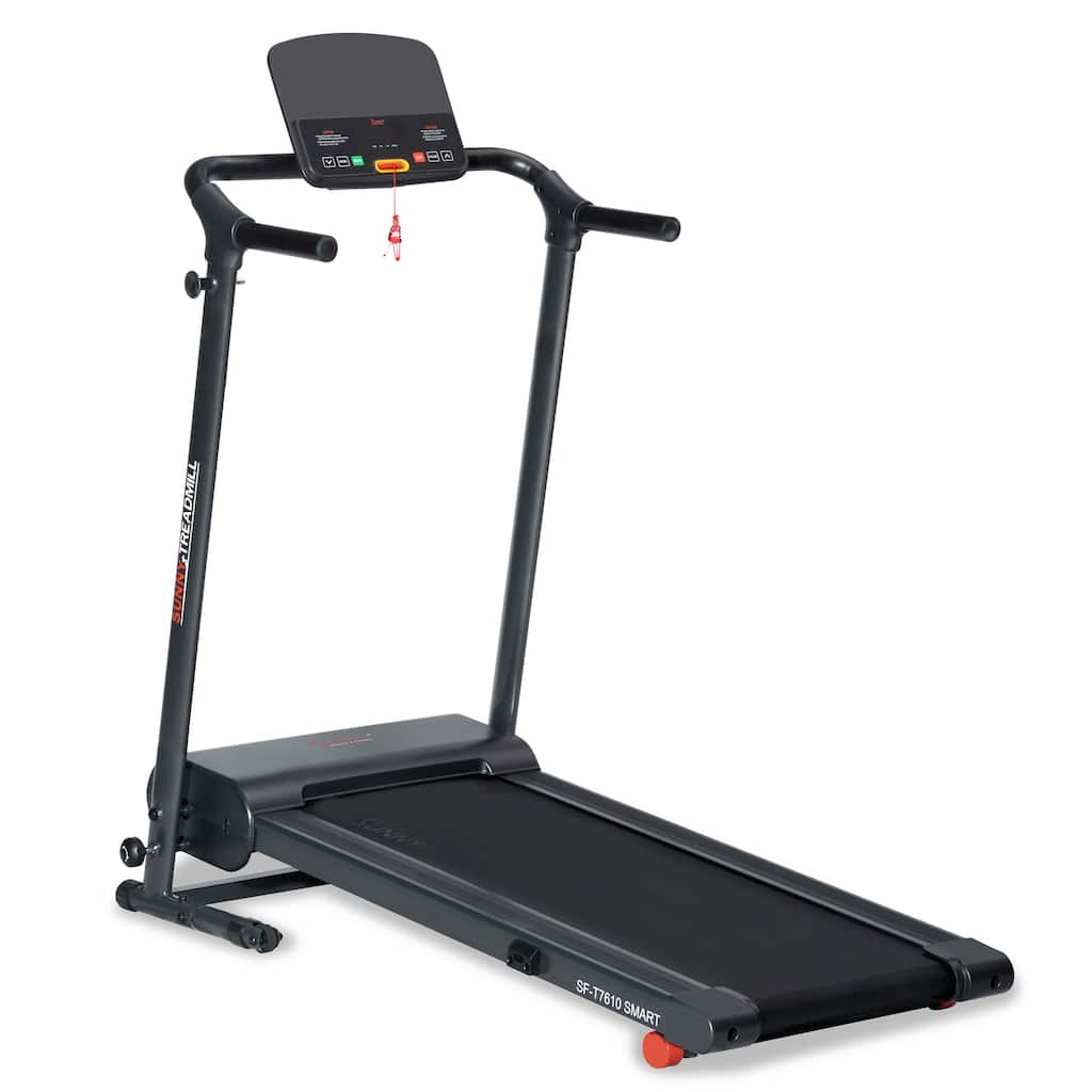 Sunny Health & Fitness SMART Easy Assembly Folding Treadmill - SF-T7610SMART - 49.9 x 27.4 x 50.4 Inch