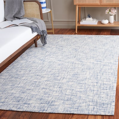 SAFAVIEH Handmade Ebony Zack Contemporary Wool Rug