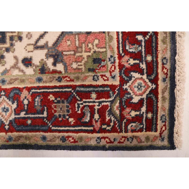 ECARPETGALLERY Hand-knotted Serapi Heritage Dark Navy Wool Rug - 4'0 x 5'10