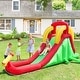 preview thumbnail 1 of 9, Inflatable Water Slide Bounce House with Climbing Wall and Jumper without Blower - 15.4" x 4" x 8" (L x W x H) 2-4 Years