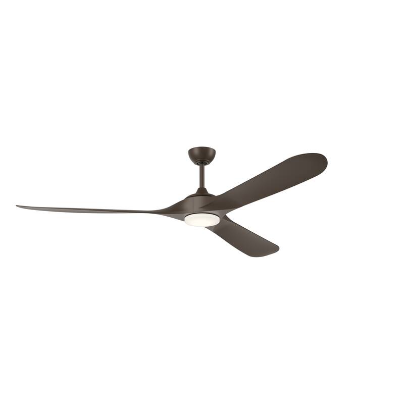 Kichler Lighting Mylo 80 Inch WeatherPlus Ceiling Fan with Satin Etch Cased Opal Glass
