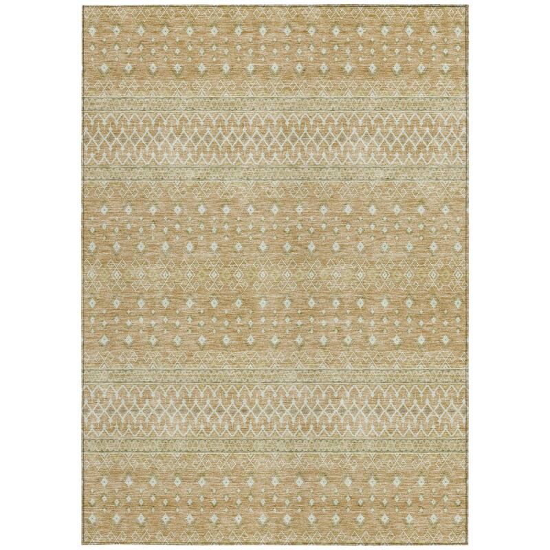 HomeRoots Tribal Transitional Rectangle Outdoor Rug