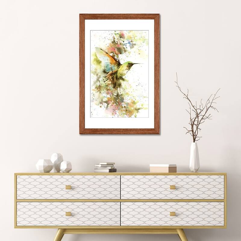 iCanvas "Hummingbird In Summer Colors" by Sophie Rodionov