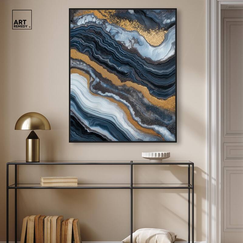 Acrylic Flow I Canvas by Art Remedy