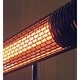 preview thumbnail 10 of 9, Hanover 30.7" Wide Electric Carbon Infrared Heat Lamp with Remote Control, Silver