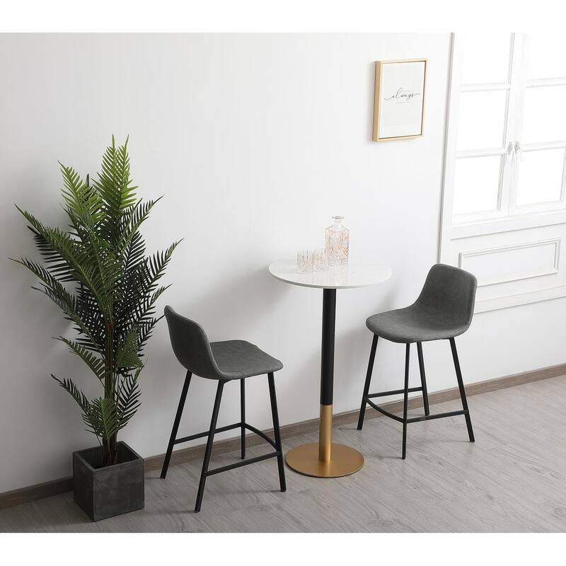 Linx 23" Faux Marble Pub table