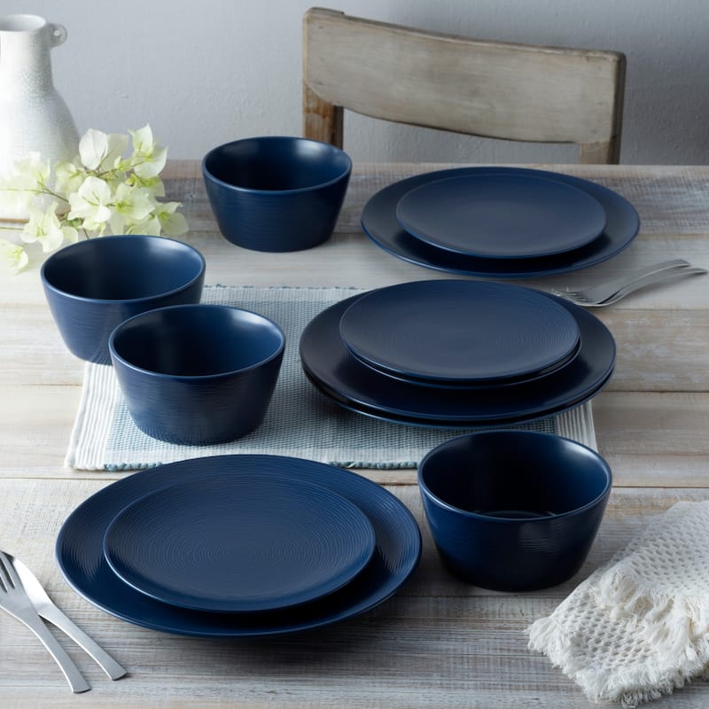 Noritake Colorscapes Swirl Set Of 4 Coupe Salad Plates, 8-1/4"