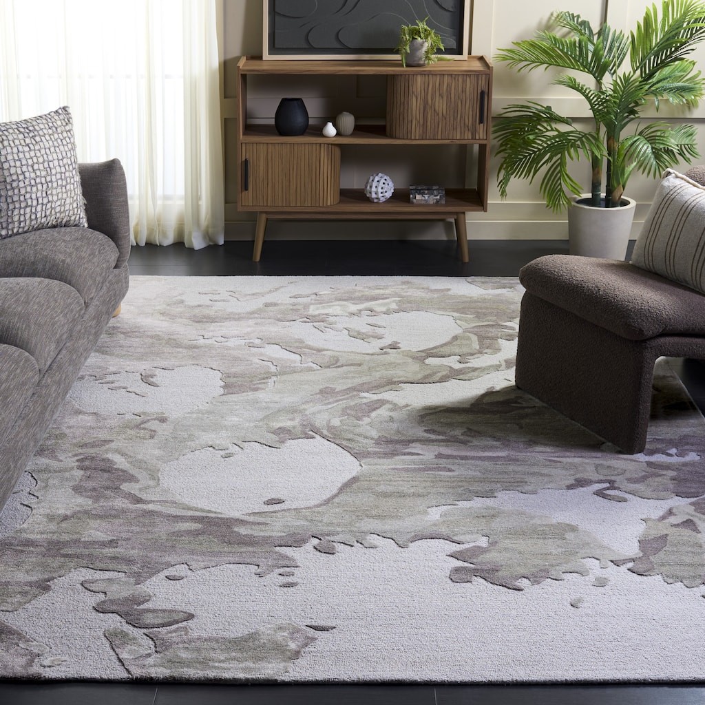 SAFAVIEH Handmade Fifth Avenue Dimitrina Mid-Century Modern Wool Rug