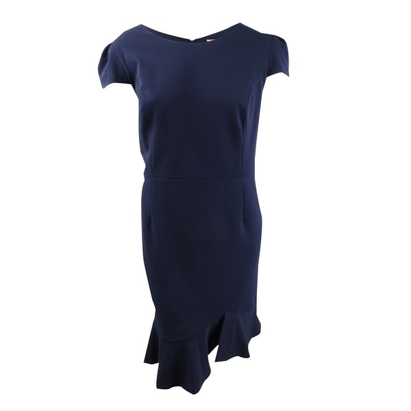 plus size ruffle hem dress