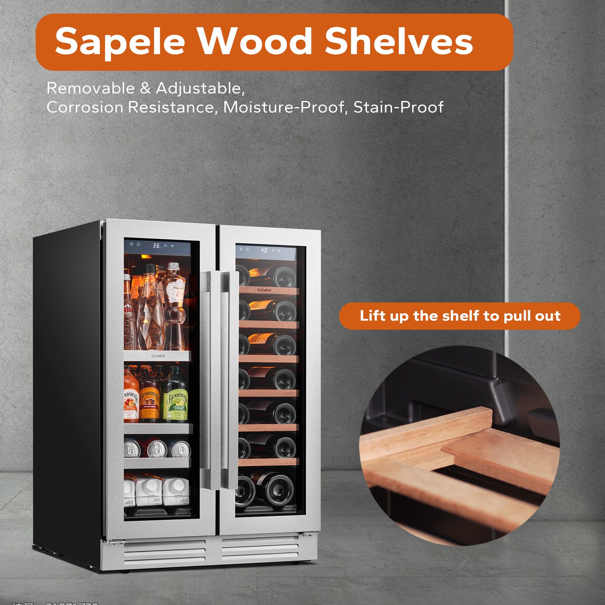 Beverage-Refrigerator 24 Inch, Tall Beverage Fridge Cellars