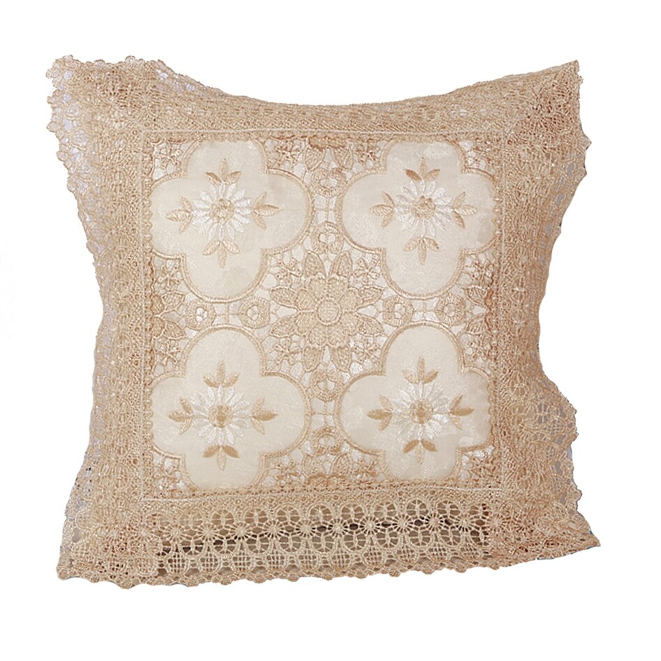 Lace throw hot sale pillows