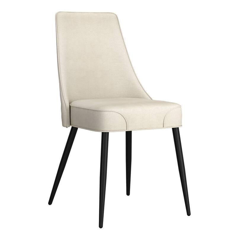 Modern Fabric Side Chair, Set of 2 - Beige