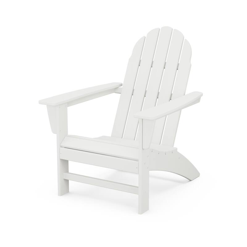 POLYWOOD Vineyard Outdoor Adirondack Chair - White