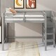 preview thumbnail 11 of 10, White Full Size Loft Bed with Storage Wardrobe & Staircase