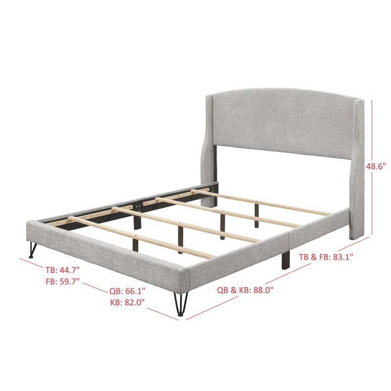 Clayfell Natty Upholstered Panel Bed