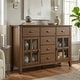 preview thumbnail 66 of 78, WYNDENHALL Stratford Solid Wood Transitional Sideboard Buffet - 54 inch Wide Rustic Natural Aged Brown