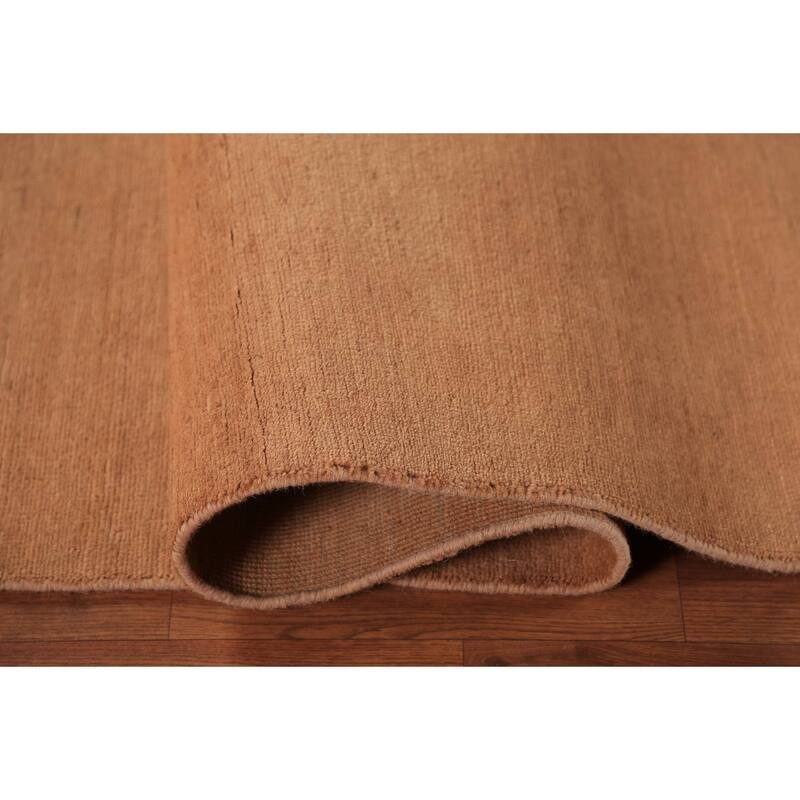 Gabbeh Modern Area Rug Handmade Oriental Orange Wool Carpet - 5'7" x 7'10"