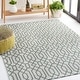 preview thumbnail 4 of 28, Martha Stewart by SAFAVIEH Joanneke Cotton Rug 2'4" x 3'8" - Green/Ivory - Rectangle