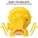 preview thumbnail 5 of 4, Sunny & Fun 2-in-1 Bounce & Blast Inflatable Water Slide Park & Bounce House with Air Pump - Blue