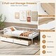 preview thumbnail 7 of 8, Gymax Twin Size Kids Bed w/ Storage 2 Pull-out Drawers Side Shelf for