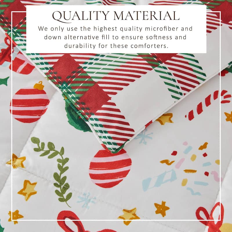 Linery & Co. Holiday Down Alternative Comforter and Sham Set