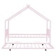 preview thumbnail 17 of 29, Twin Size Metal House Bed with Twin Size Trundle