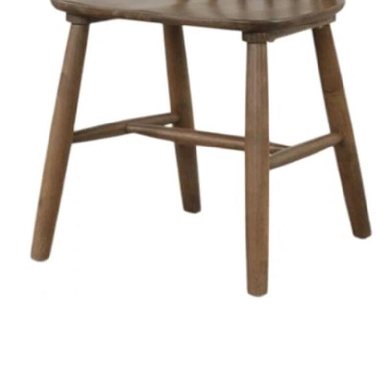 Baylee Side Dining Chair Set of 2, Spindle Back, Tapered Legs, Walnut Wood
