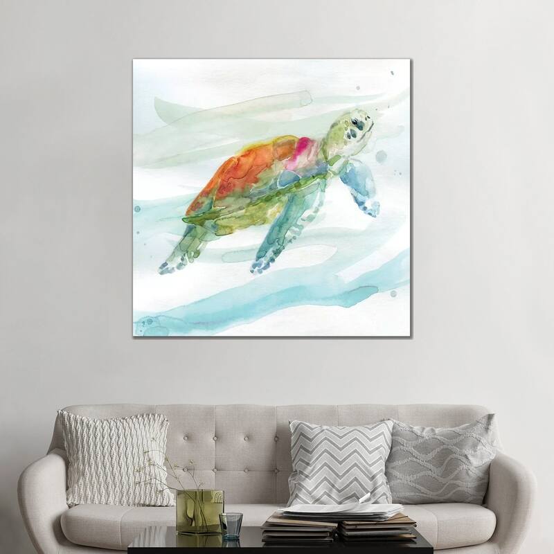 iCanvas "Turtle Tropics I" by Carol Robinson Canvas Print
