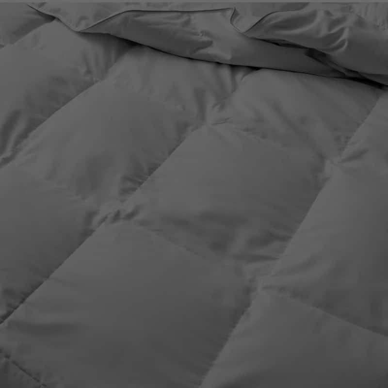 Lightweight Microfiber White Goose Down and Feather Fiber Comforter