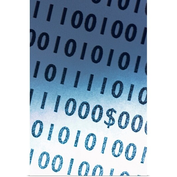 "Dollar sign in binary code" Poster Print
