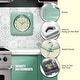 preview thumbnail 19 of 146, Infinity Instruments Retro 9.25-inch Square Wall Clock - 9.25 x 1.875 x 9.5