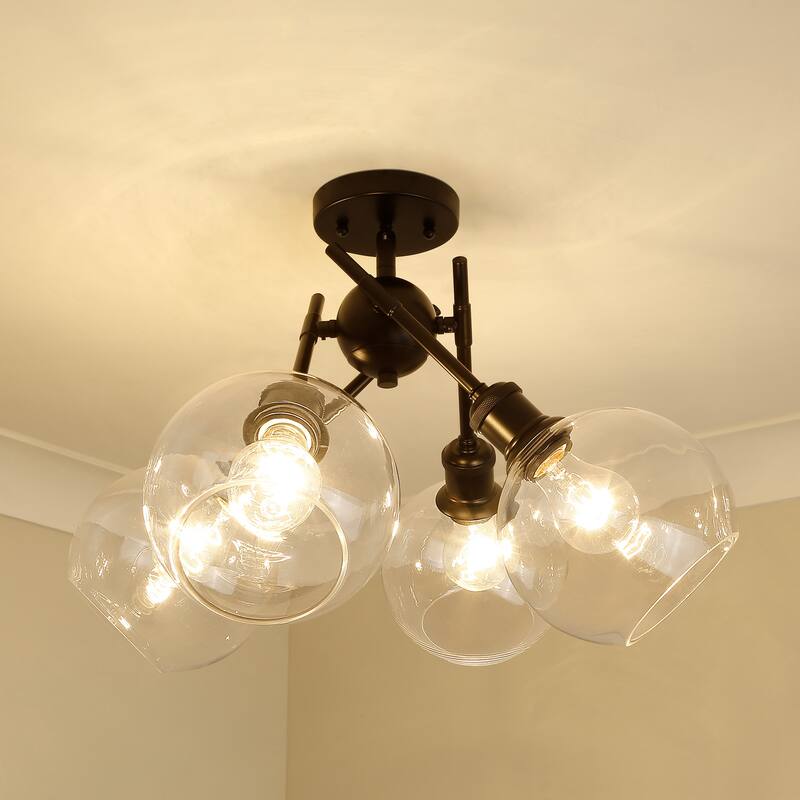 Axel 6.5" Wide 4-Light Semi-Flush