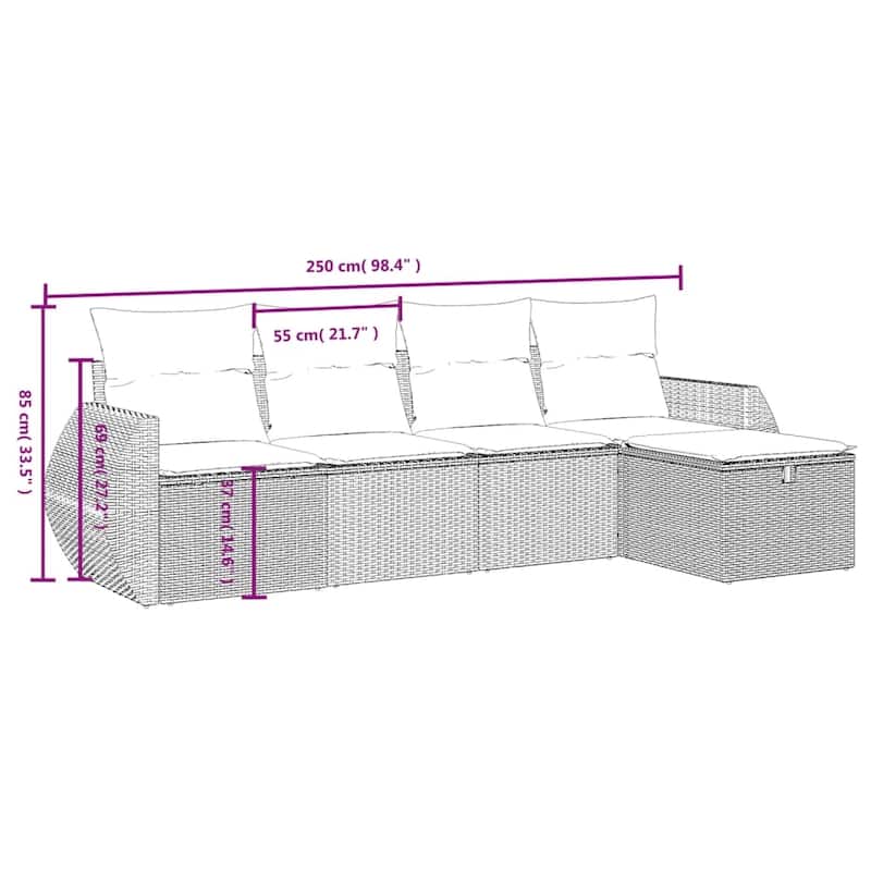 vidaXL Garden Sofa Set