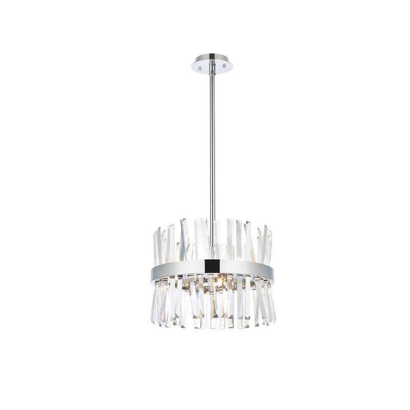 Elegant Lighting 6200D16 Serephina 8 Light 16" Wide Crystal Pendant