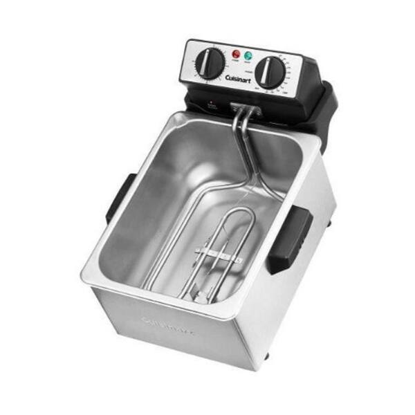 3.2 Quart Electric Stainless Steel Deep Fryer with Timer