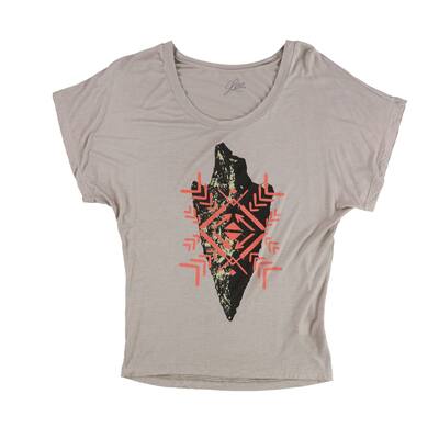 Lira Womens Arrow Graphic T-Shirt,, Beige, Small