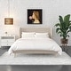 preview thumbnail 9 of 10, The Novogratz Holly Upholstered Wingback Platform Bed