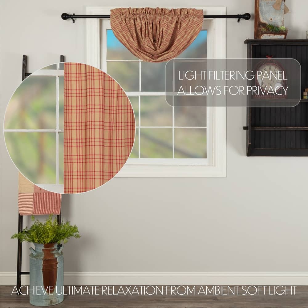 Sawyer Mill Plaid Balloon Valance - Balloon Valance 60x15 - Balloon Valance 60x15