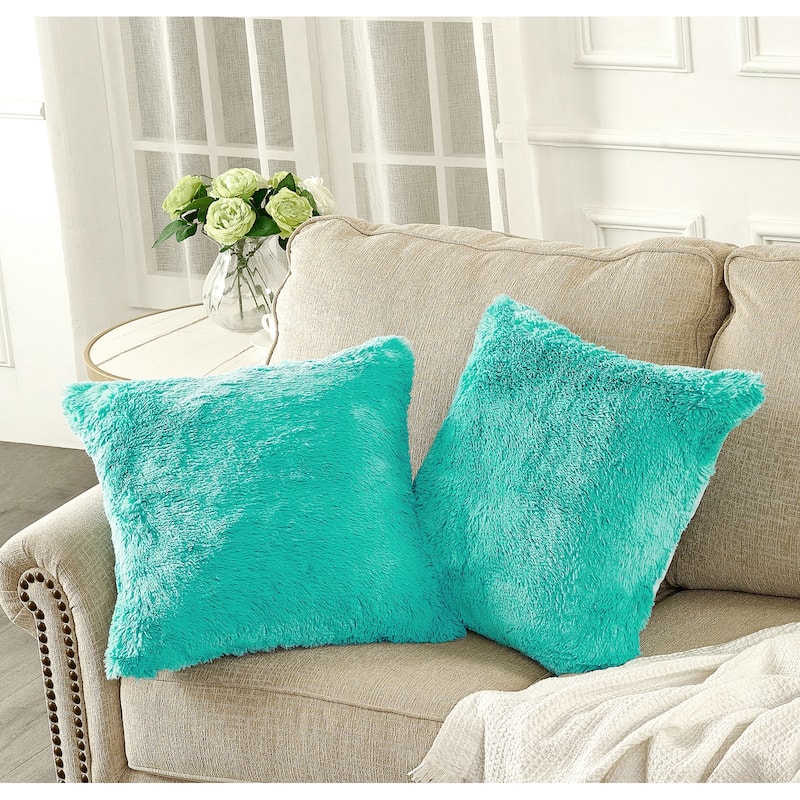 Serenta Heavy Fauxfur Pillow Shell 2 PC Set, 20''x20''
