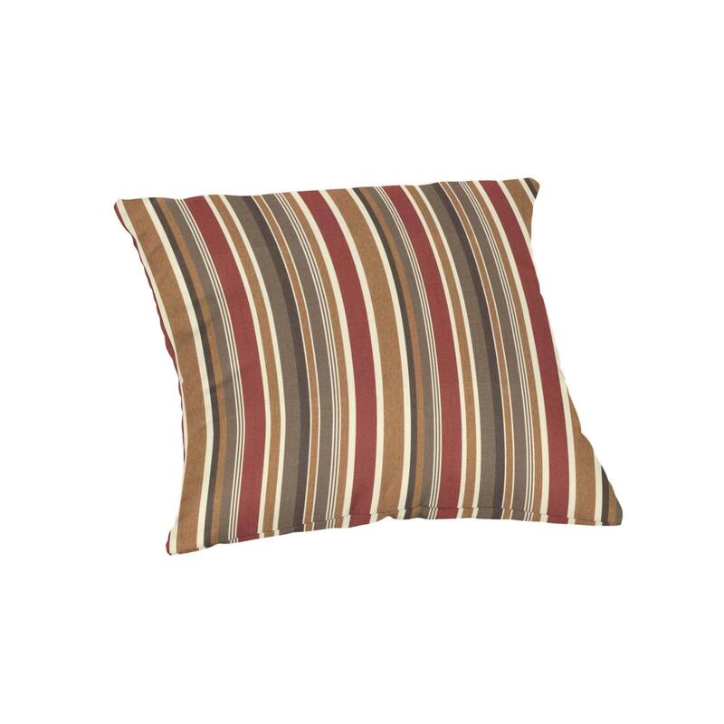 Sunbrella 20 inch Square Stripe Outdoor Throw Pillow