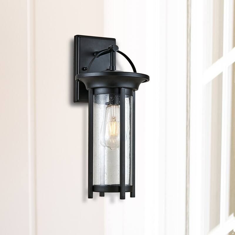 Led Outdoor wall light with bubble glass black finish 4.5W