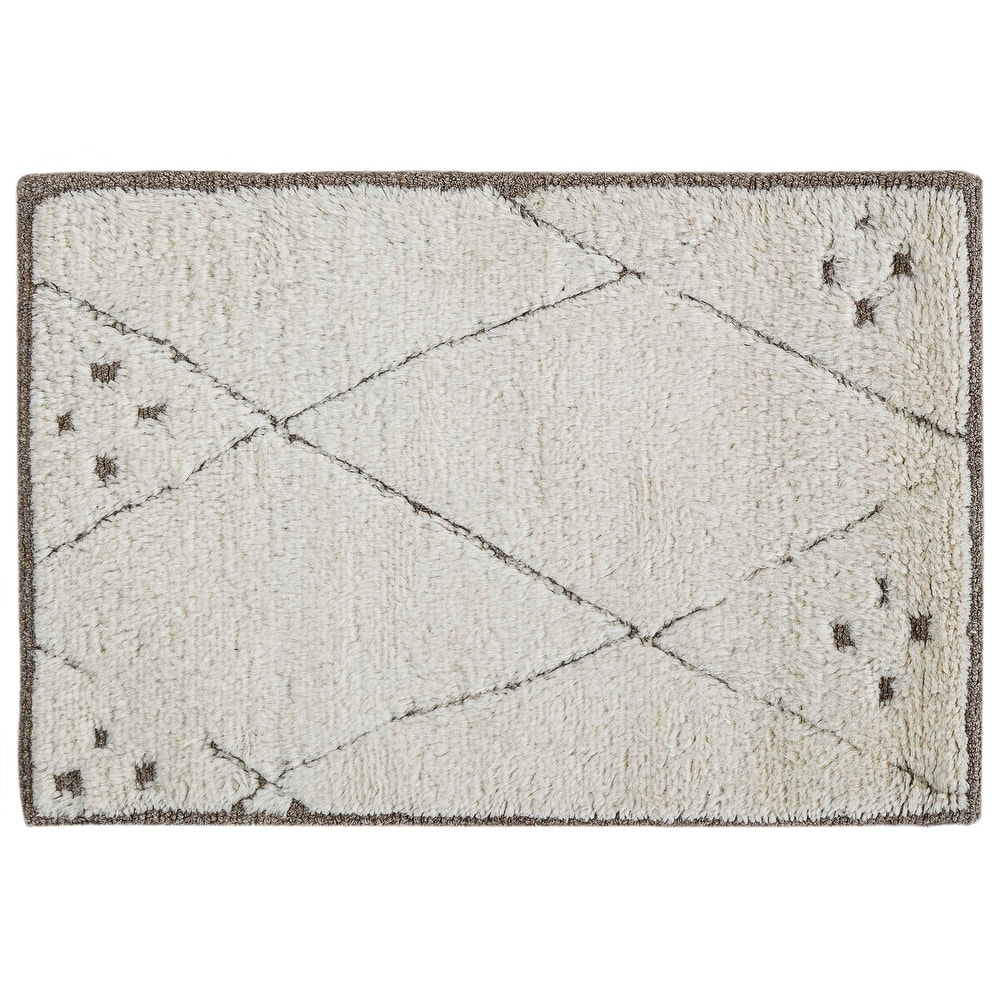 Terra by Obeetee Adab Morrocan Lines Brown Rug