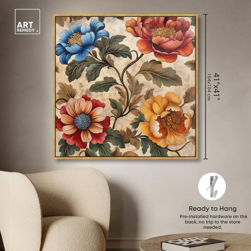 Golden Gardenia III Canvas by Art Remedy