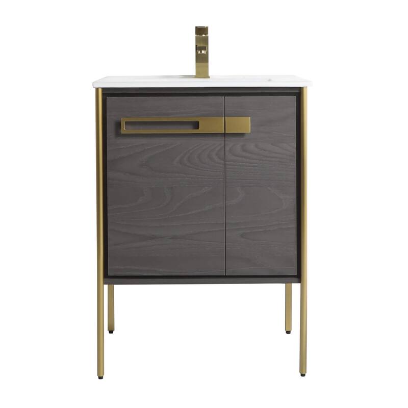 Fine Fixtures Oakville Bathroom Vanity with White Ceramic Sink