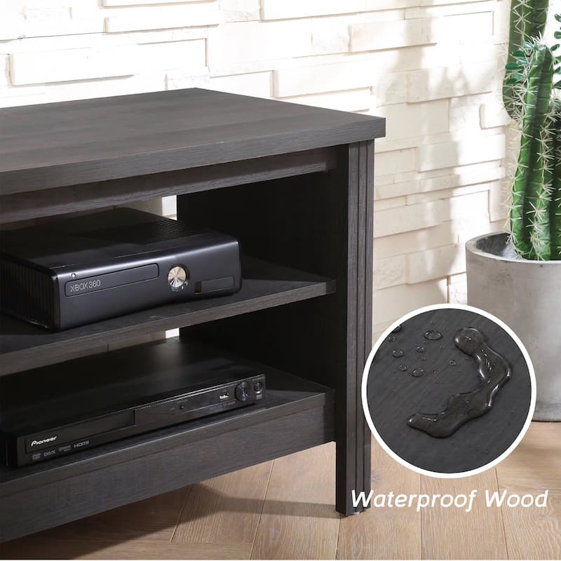 LED TV Stand for 65-75 Inch TV, TV Console with Warm White LED Light