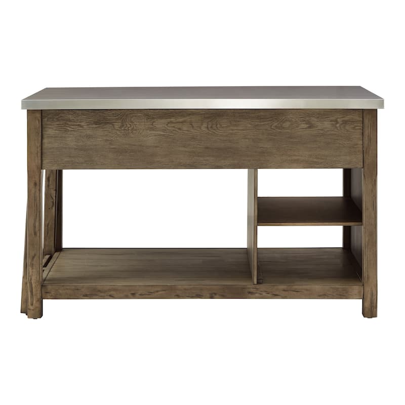 Tali Reclaimed Look Extendable Kitchen Island by iNSPIRE Q Classic