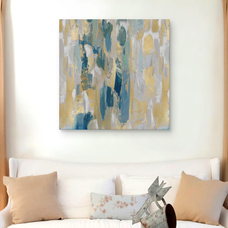 Reveal Teal I by Jennifer Martin Canvas Art Print